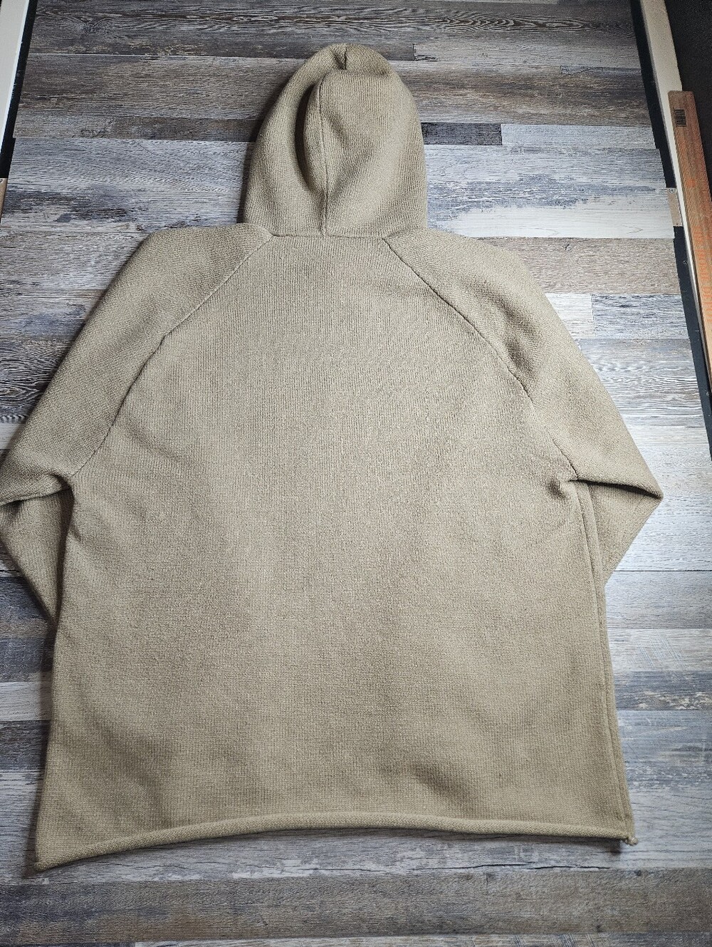 Fear Of God Essentials Knit Sweater Hoodie Men's Large Tan Brown - Picture 8 of 15